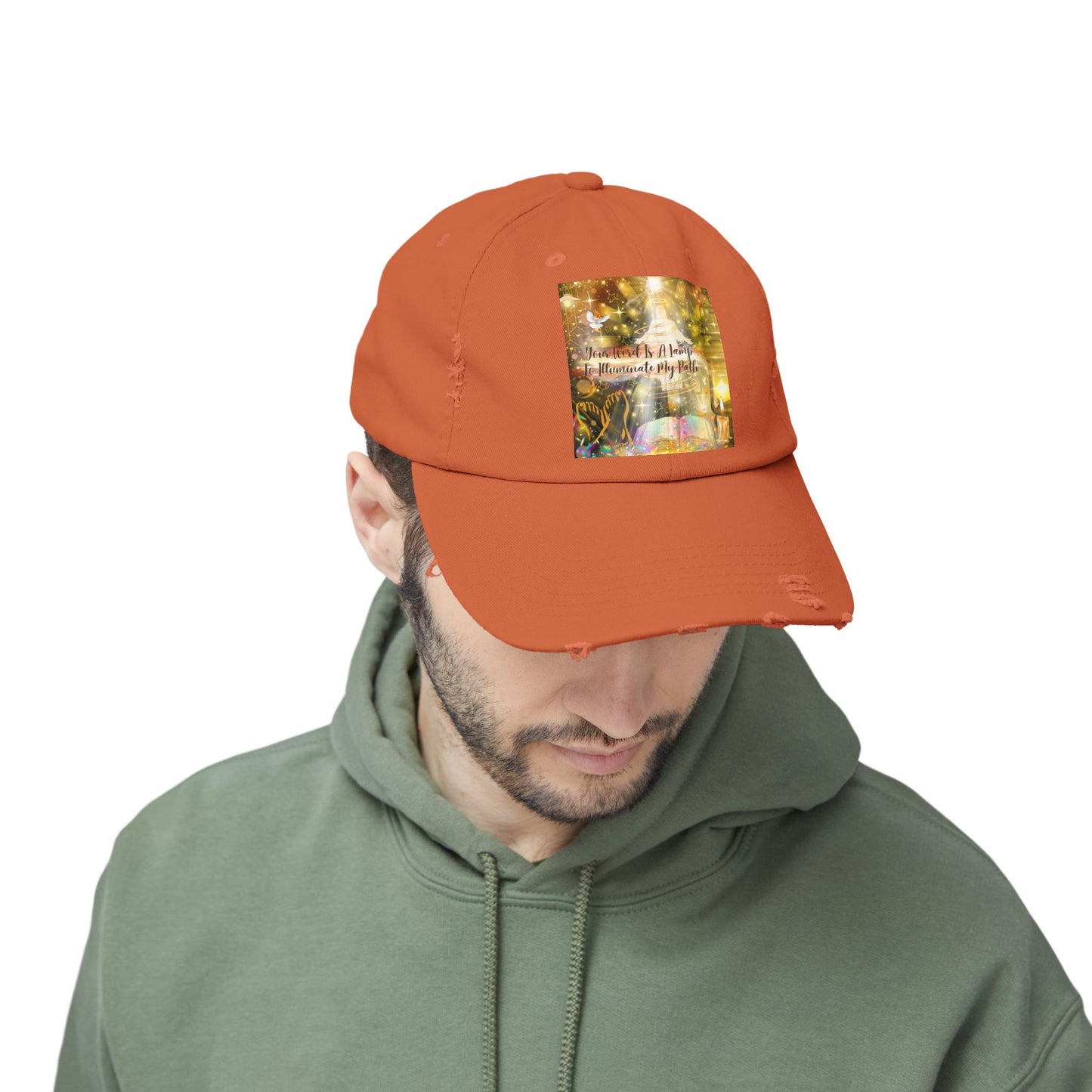 Your Word Unisex Distressed Cap