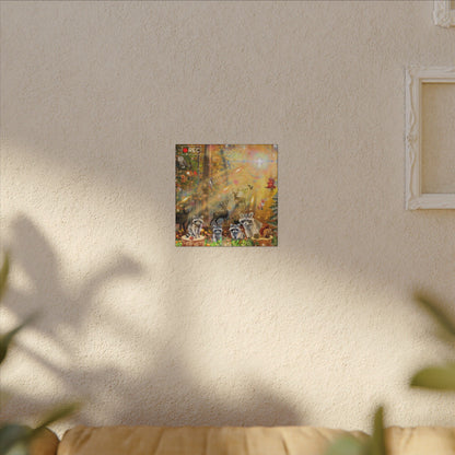 Take A Hike - Nature-Themed Canvas Art, Wildlife Decor, Forest Wall Art, Animal Lovers Canvas, Magical Forest Painting