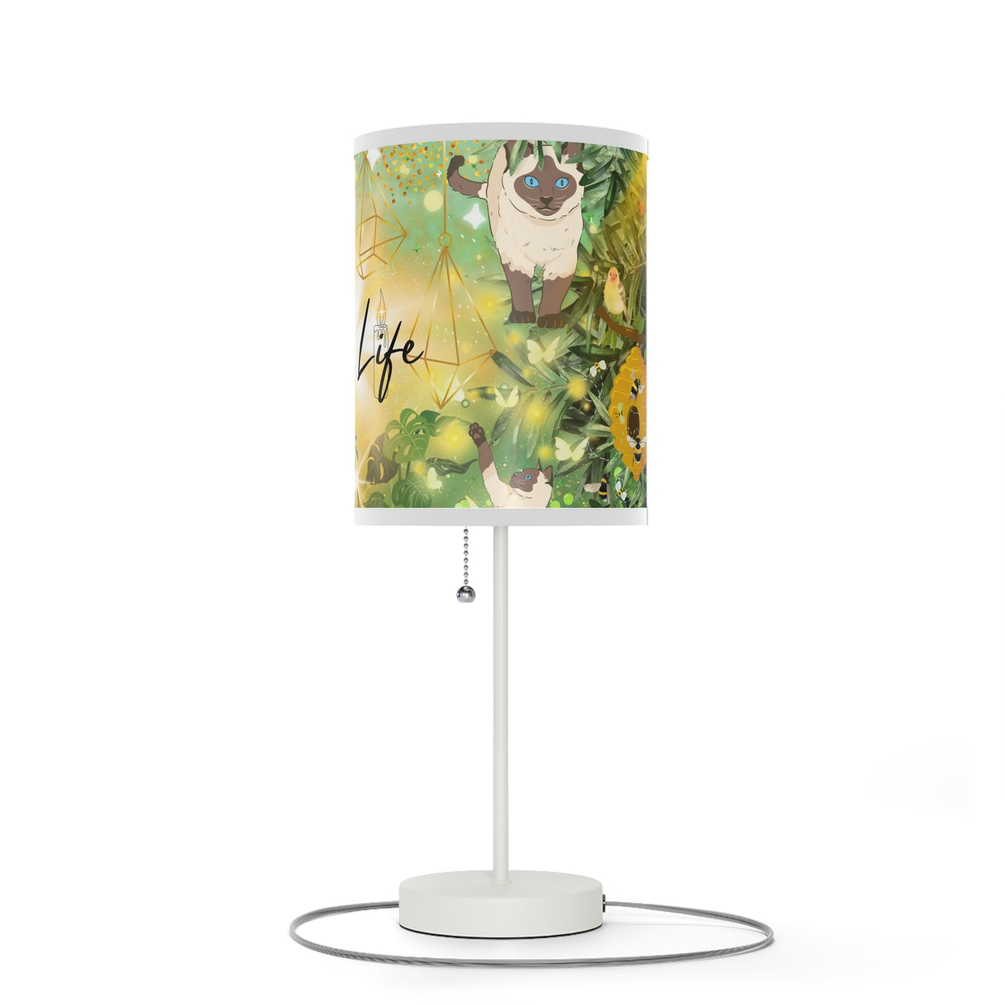 Peaceful Life Lamp on a Stand, US|CA plug