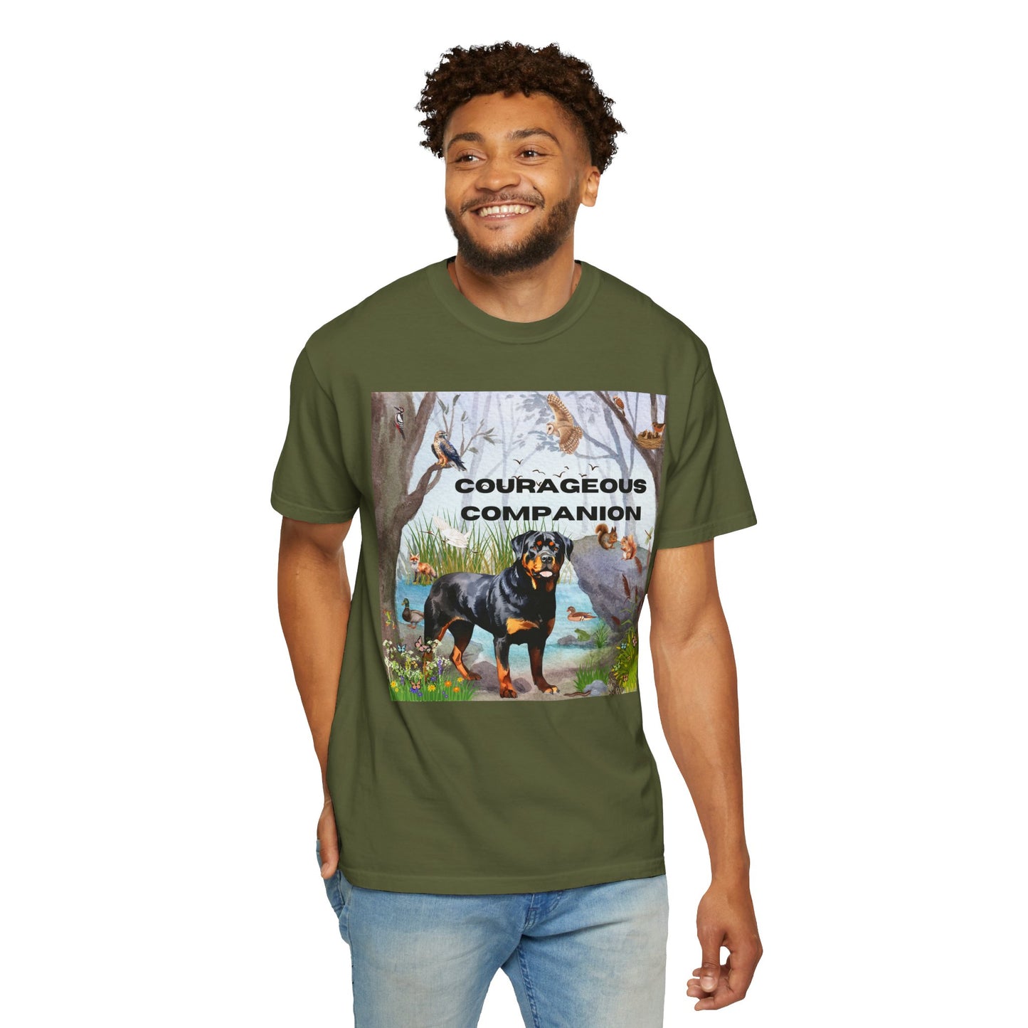 Courageous Companion Unisex Garment-Dyed T-shirt