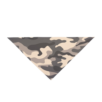 Pet Bandana Camo Grey