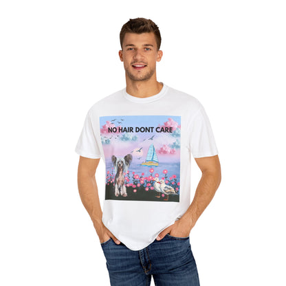 No Hair Don't Care Unisex Garment-Dyed T-shirt