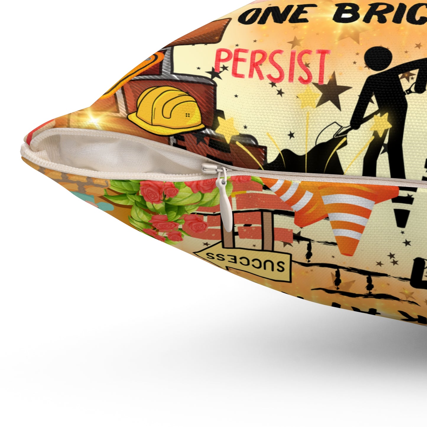 Building My Empire Spun Polyester Square Pillow