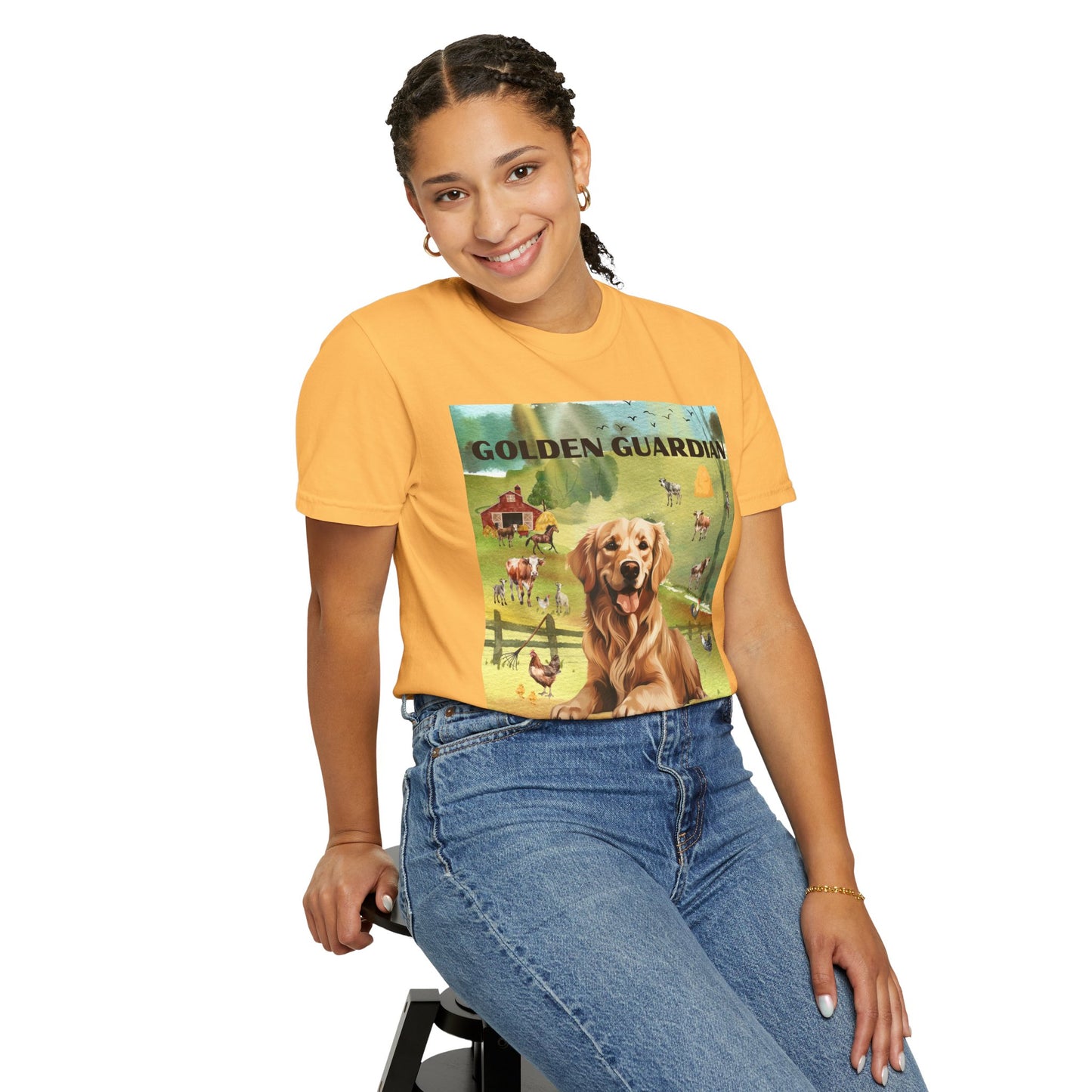 Golden Guardian Unisex Garment-Dyed T-shirt