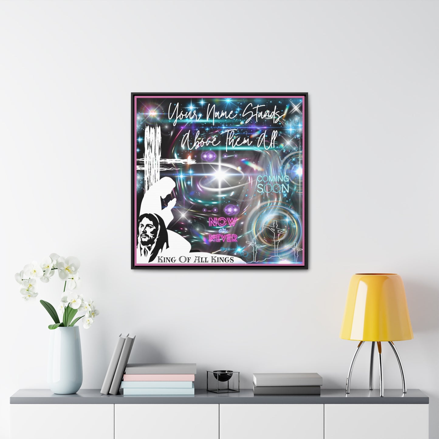 King Of All Kings Gallery Canvas Wraps, Square Frame