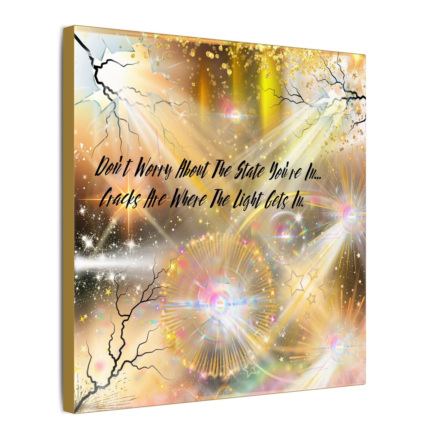 Don't Worry - Inspirational Wall Art, Motivational Decor, Home Office Artwork, Uplifting Canvas, Modern Room Statement