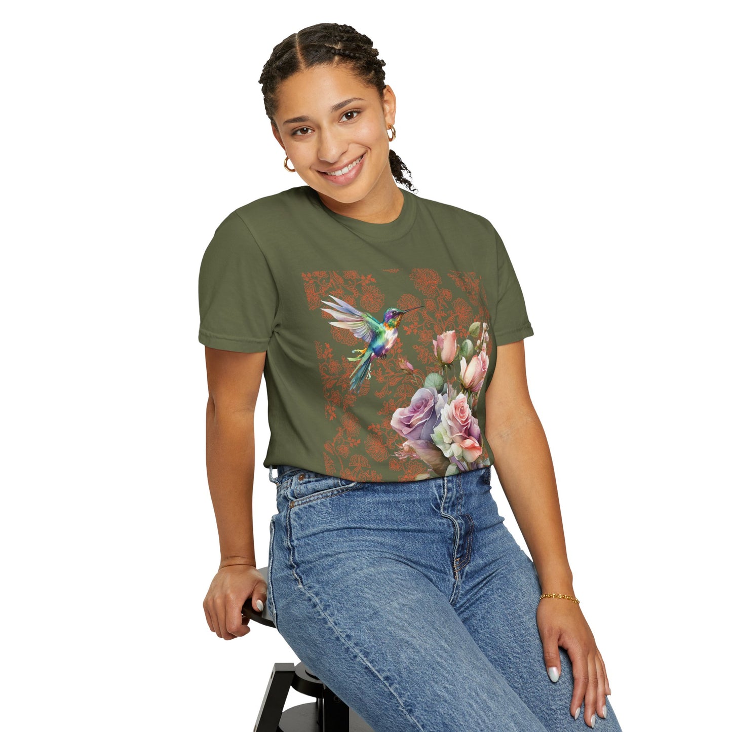 Hummingbird 1 Unisex Garment-Dyed T-shirt