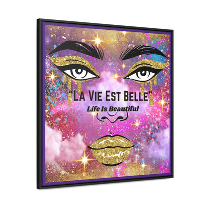 Life Is Beautiful French Canvas Wall Art