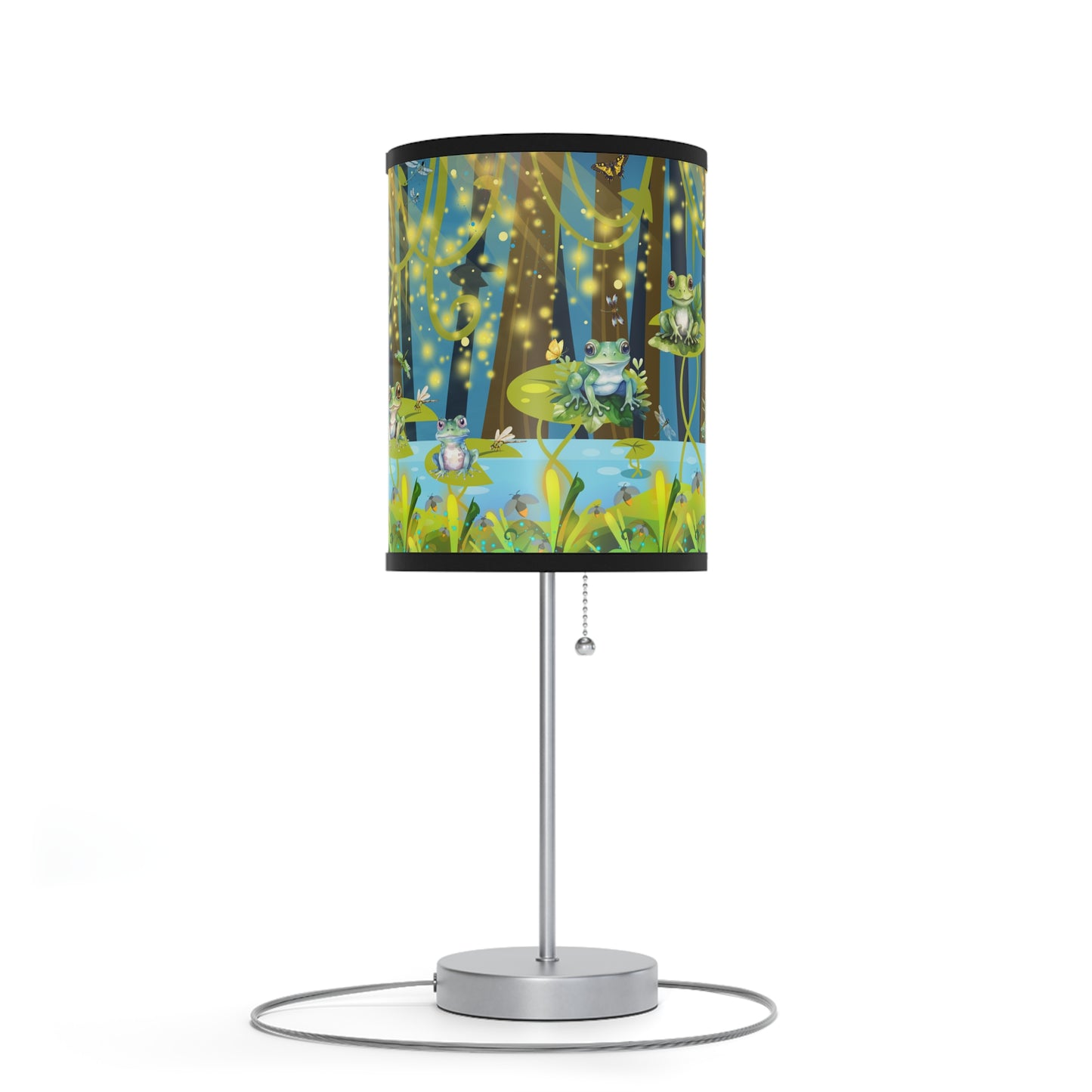 Frogs And Fireflies Lamp on a Stand, US|CA plug