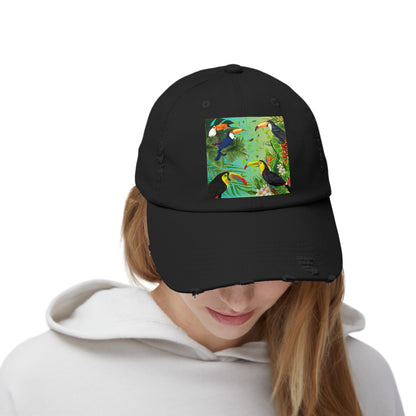 Toucans Unisex Distressed Cap