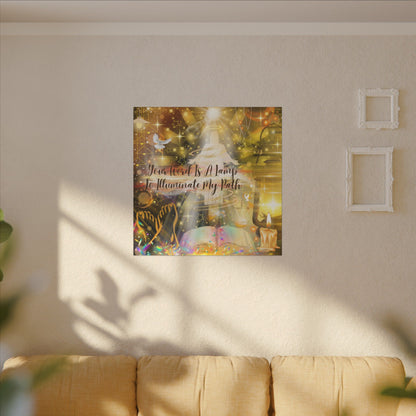 Your Word - Inspirational Wall Art, Custom Canvas Print, Home Decor, Motivational Quote, Spiritual Artwork, Wall Decor Gift