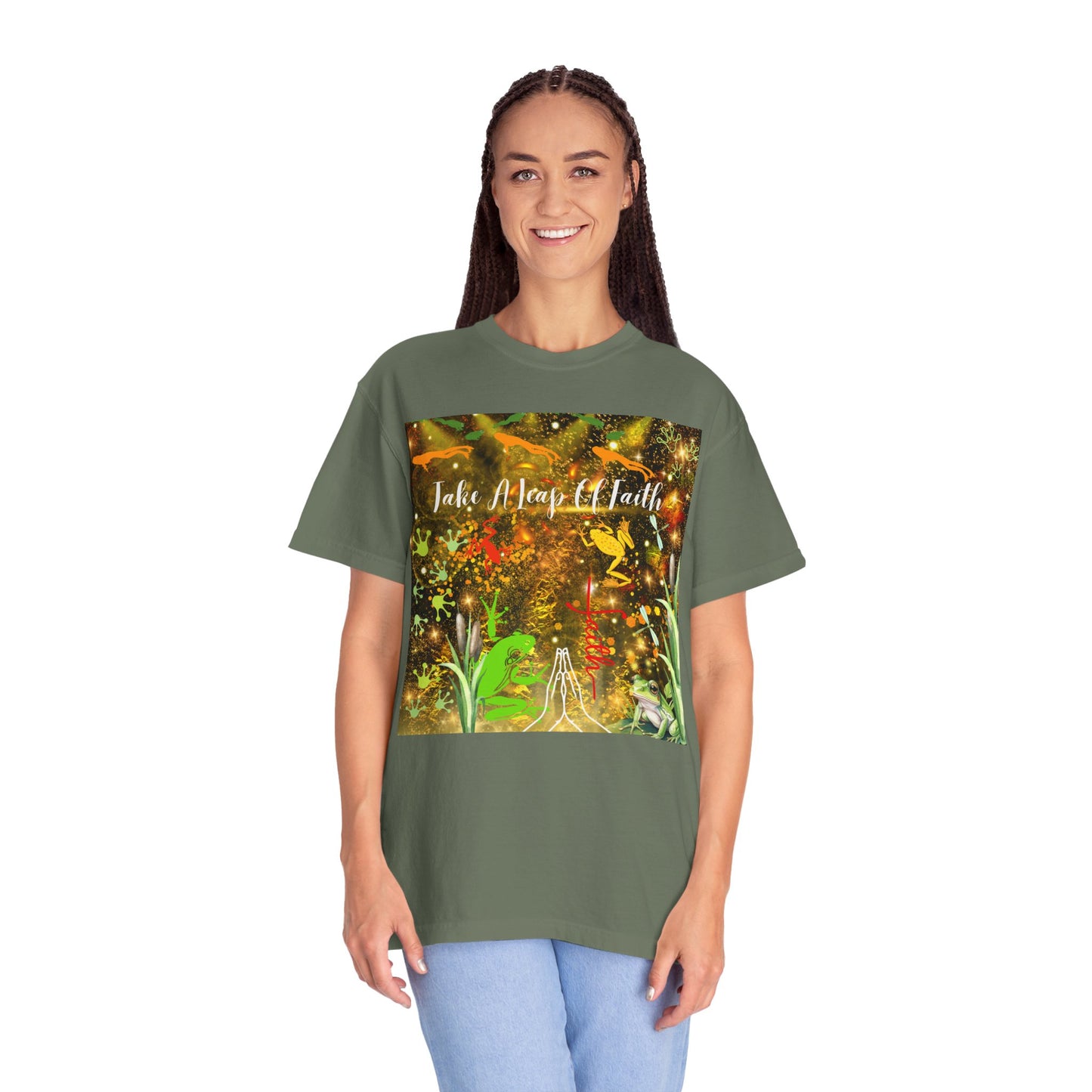 Take A Leap Of Faith Unisex Garment-Dyed T-shirt