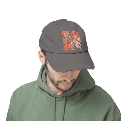 Hummingbird 1 Unisex Distressed Cap