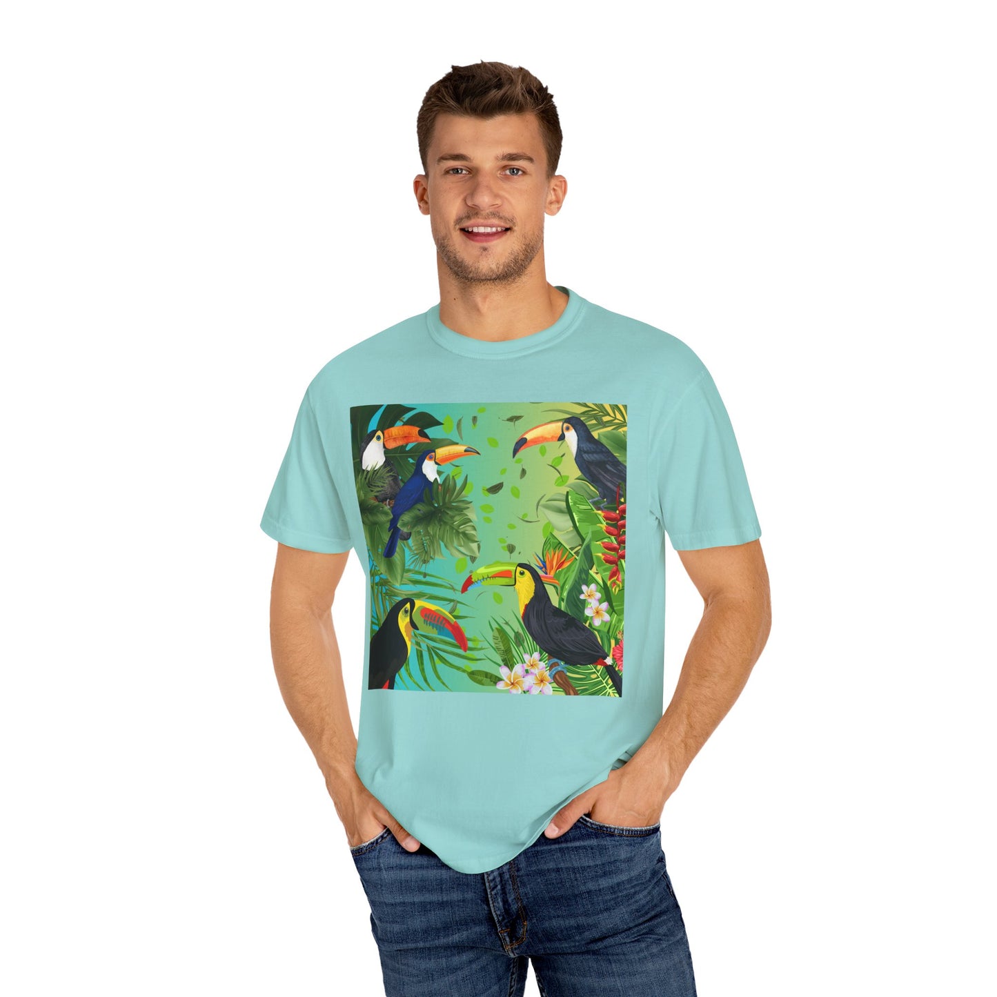 Toucans Unisex Garment-Dyed T-shirt