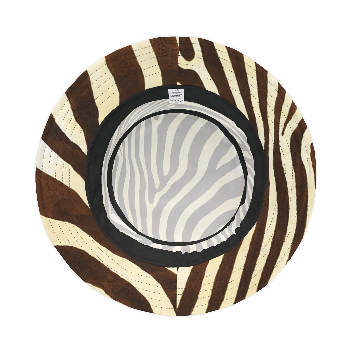 Bucket Hat (AOP) Zebra Brown