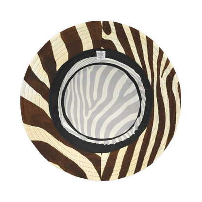 Bucket Hat (AOP) Zebra Brown