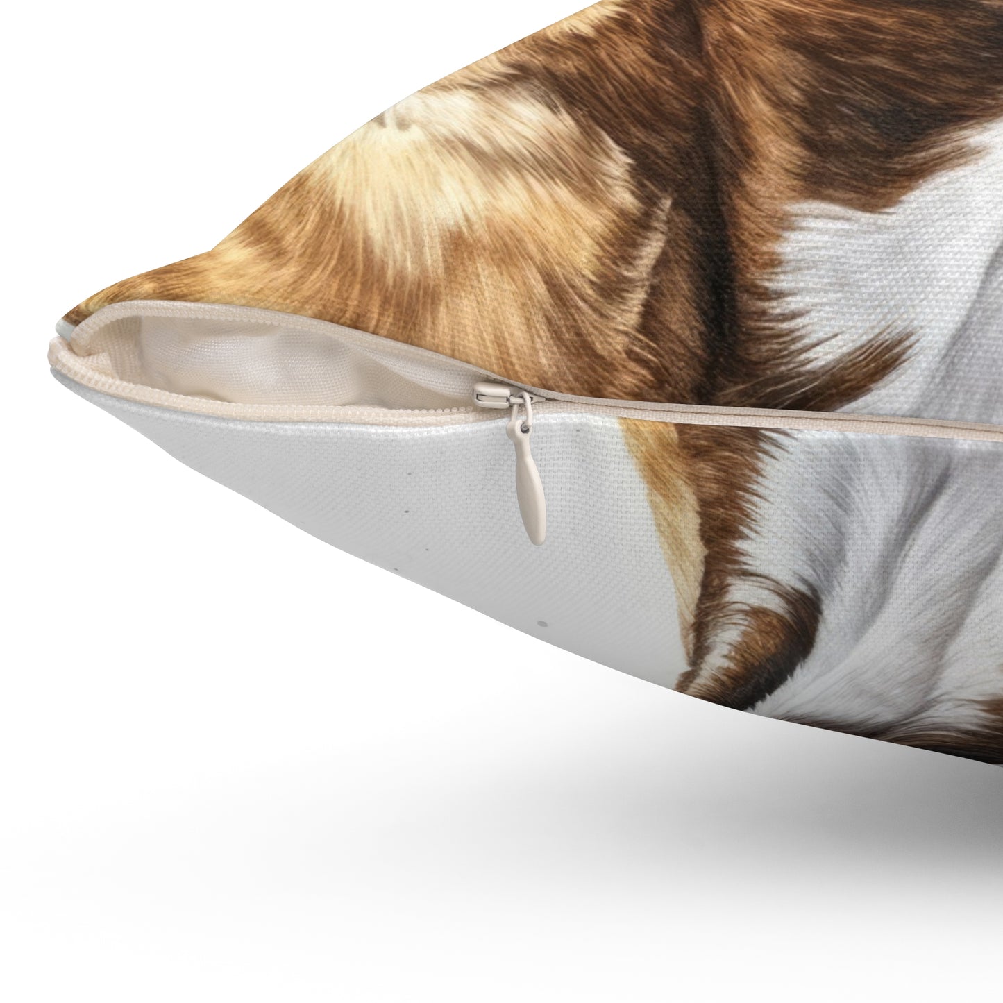 Spun Polyester Square Pillow Frenchie