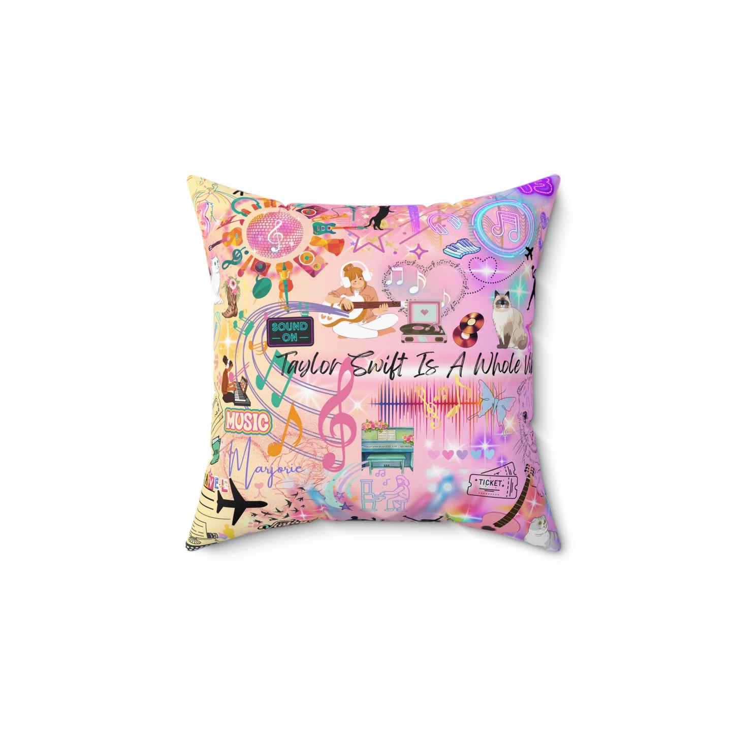 Taylor Swift Is A Whole Vibe Spun Polyester Square Pillow