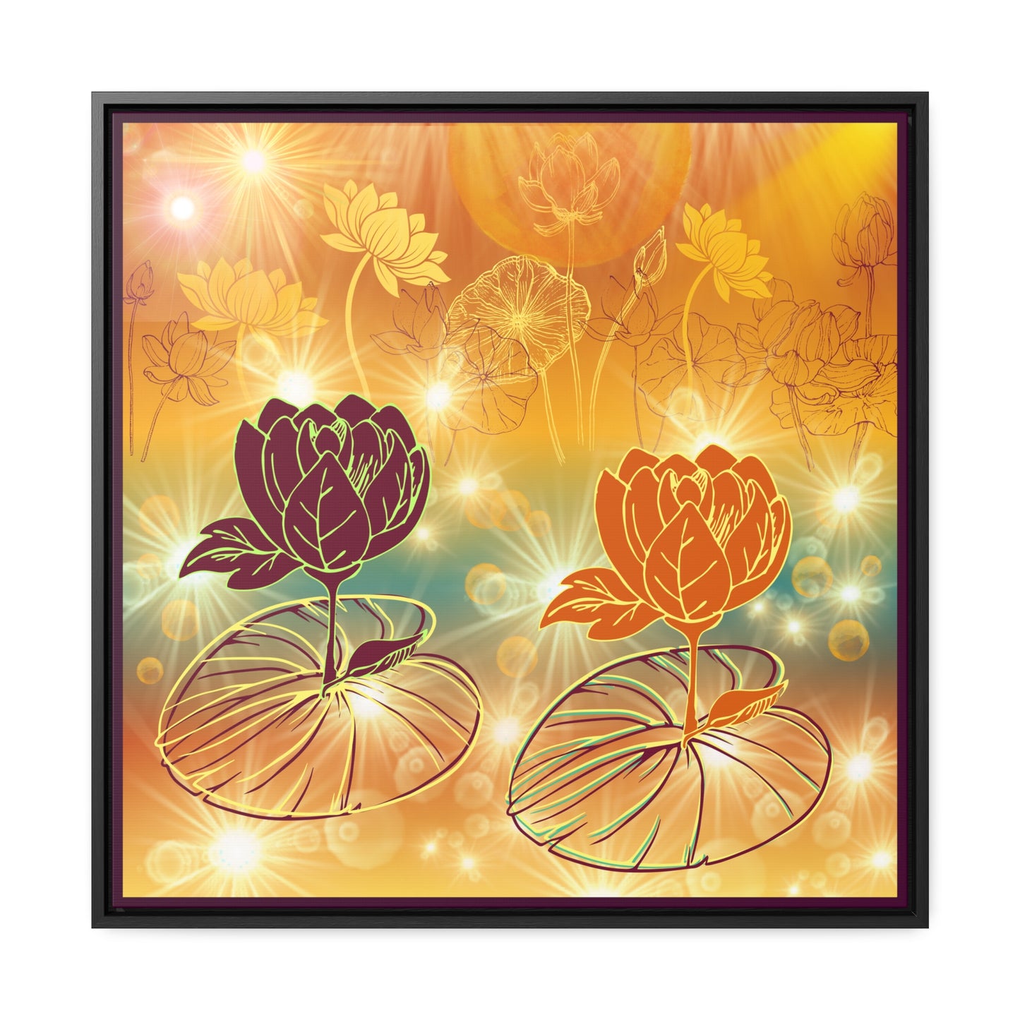 Reflections Gallery Canvas Wraps, Square Frame