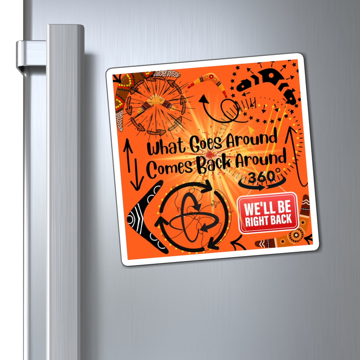 What Goes Around Comes Back Around Magnets