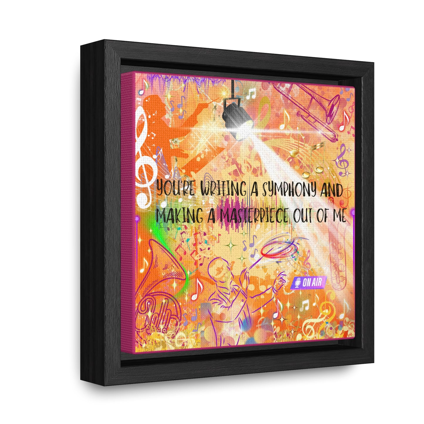 Symphony Gallery Canvas Wraps, Square Frame