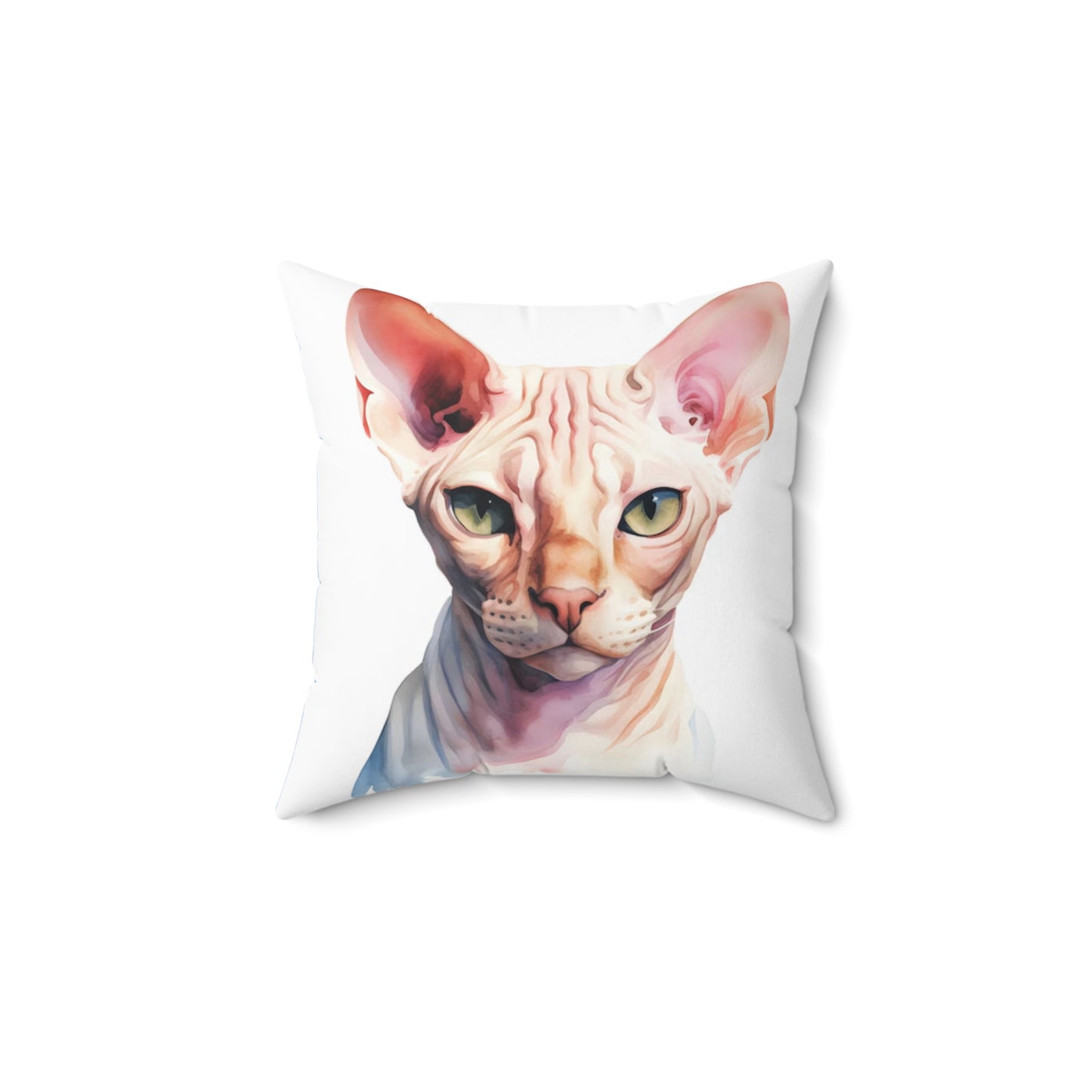 Spun Polyester Square Pillow Sphynx 2