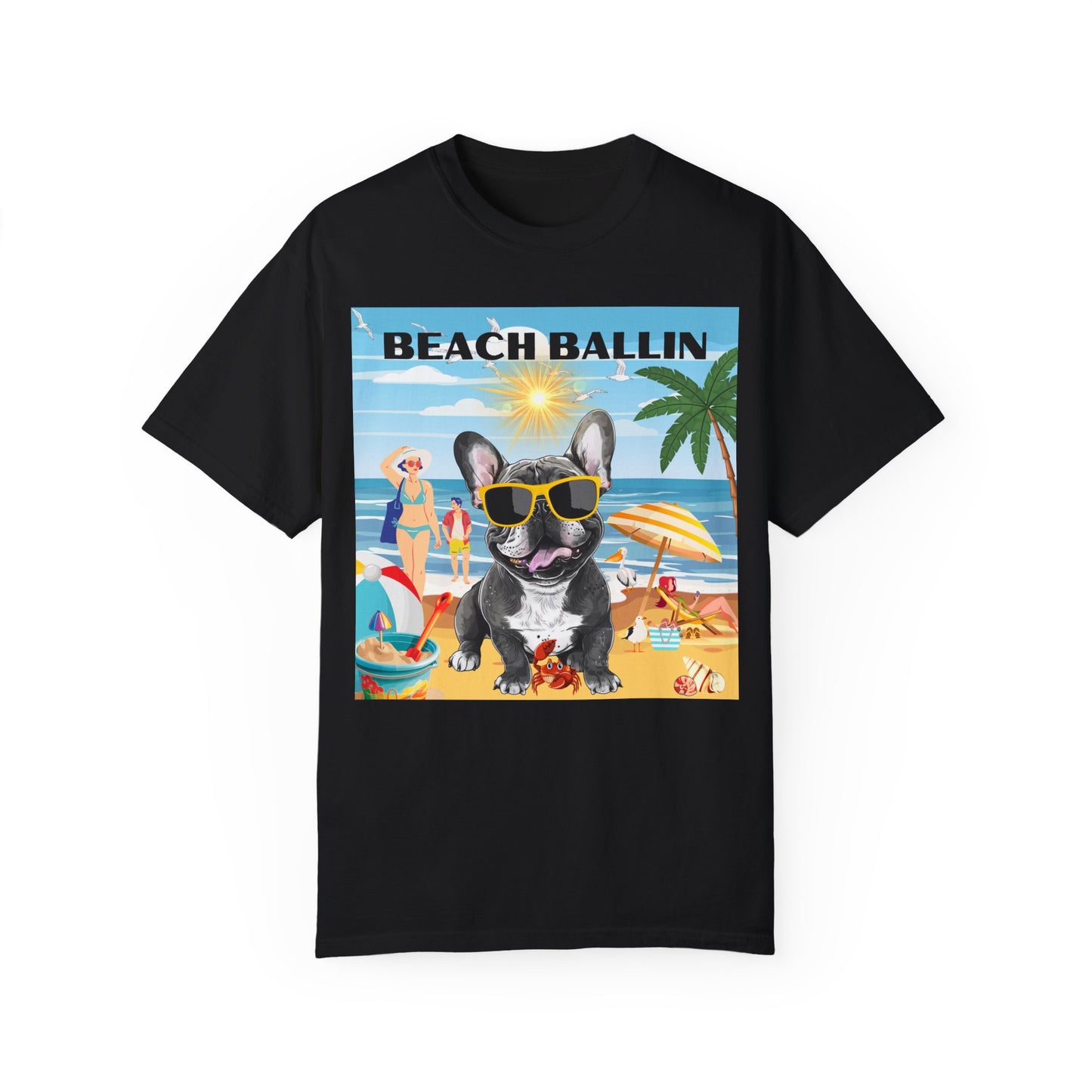 Beach Ballin Unisex Garment-Dyed T-shirt