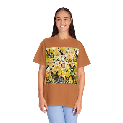 Sphynx Life Unisex Garment-Dyed T-shirt