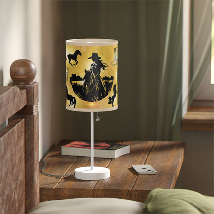 Cowgirl Country Lamp on a Stand, US|CA plug