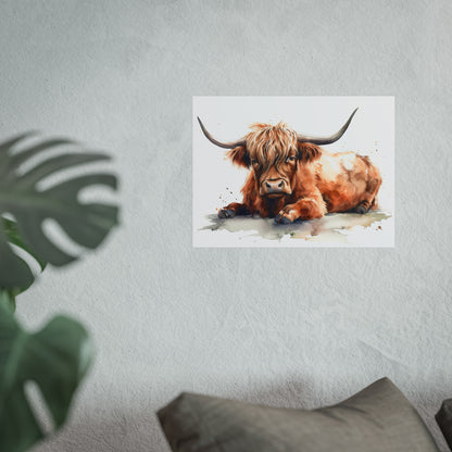 Highland Cow 2 Fine Art Posters