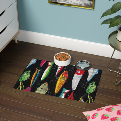 Pet Food Mat (12x18) Fishing Lures