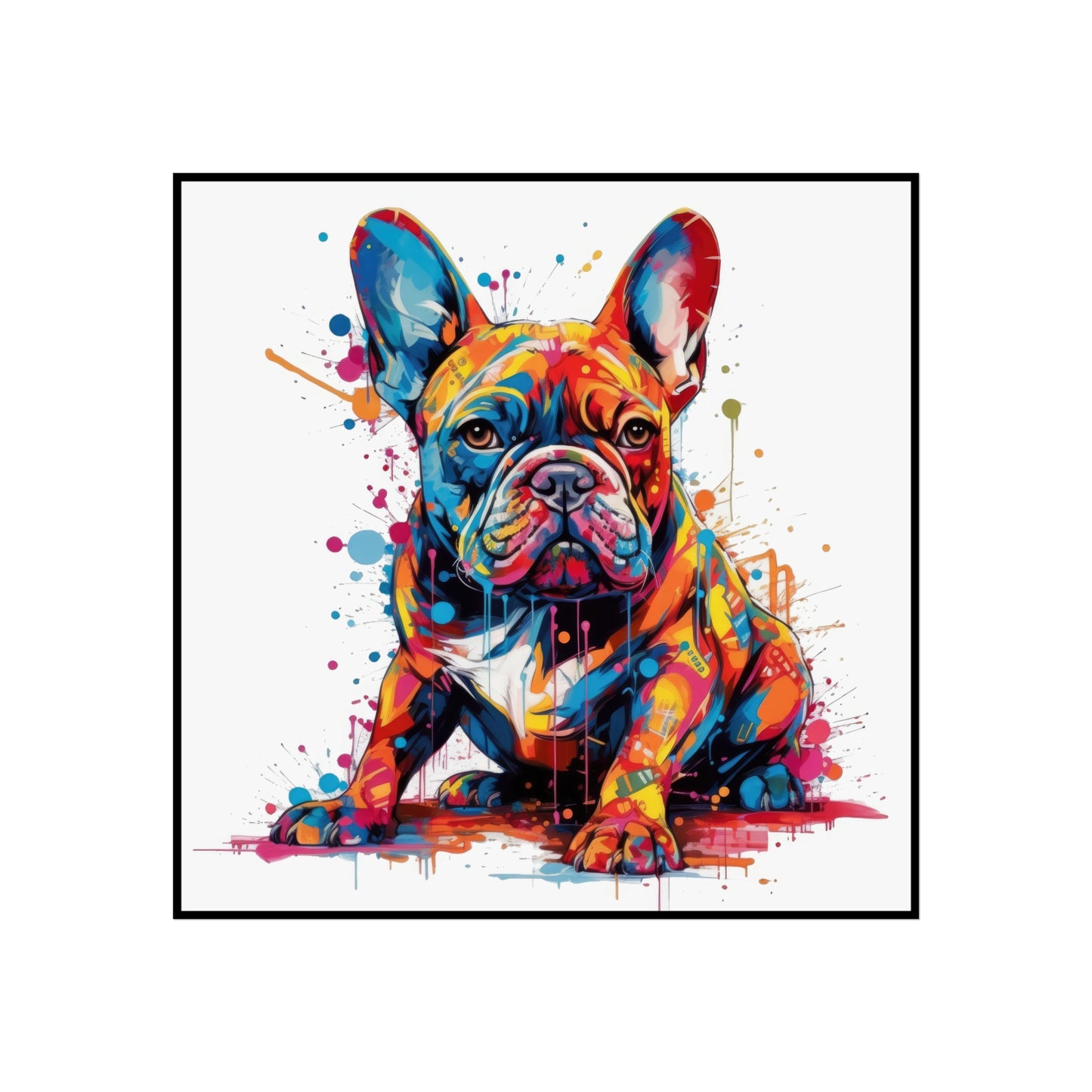 Frenchie In Color 4 Fine Art Posters