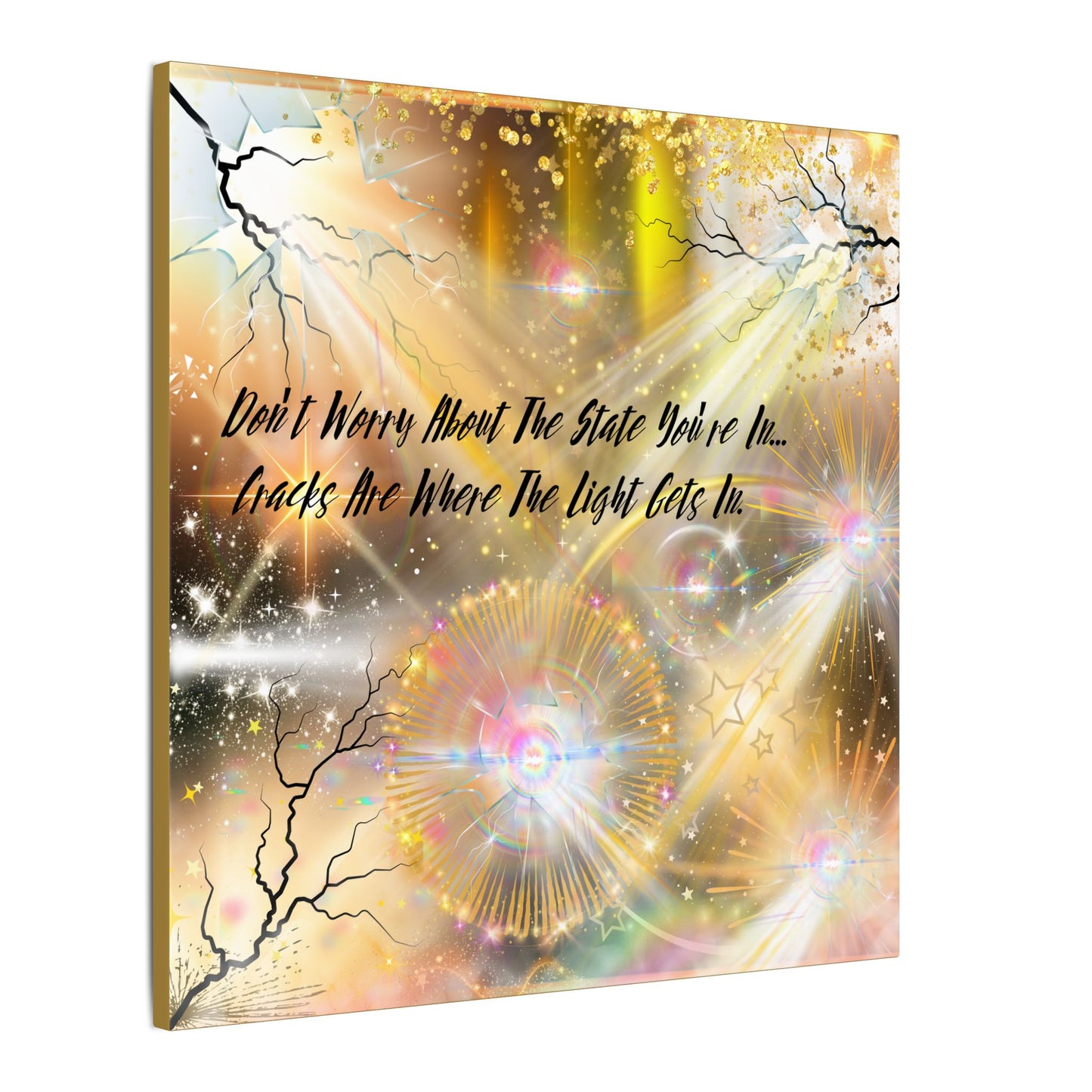 Don't Worry - Inspirational Wall Art, Motivational Decor, Home Office Artwork, Uplifting Canvas, Modern Room Statement