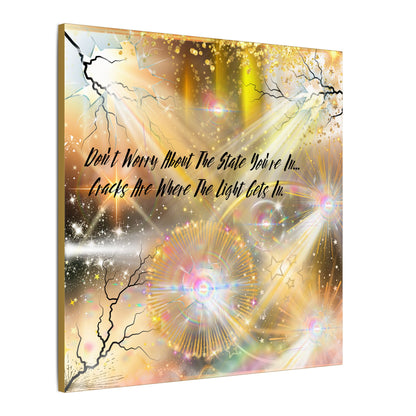 Don't Worry - Inspirational Wall Art, Motivational Decor, Home Office Artwork, Uplifting Canvas, Modern Room Statement