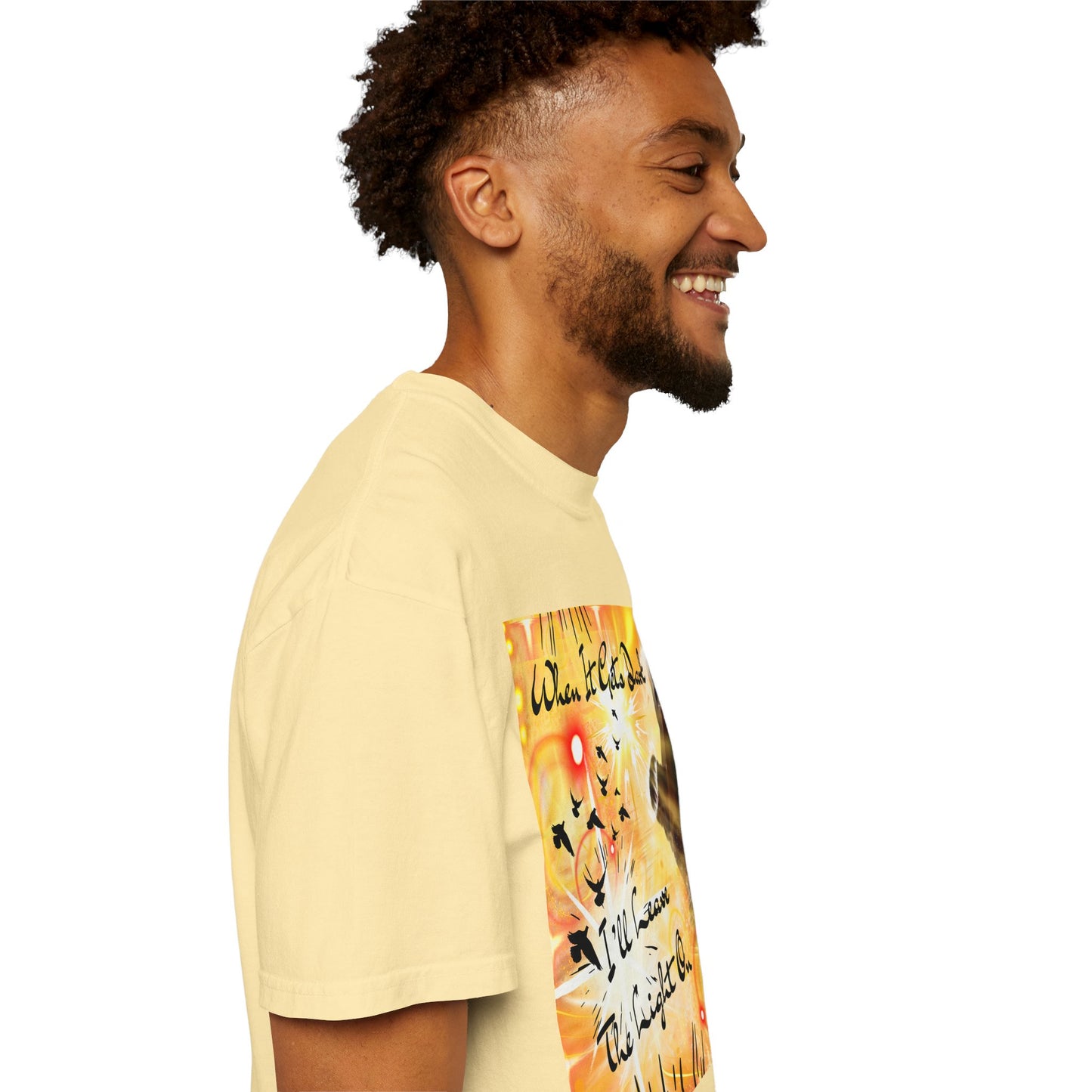 Leave The Light On Unisex Garment-Dyed T-shirt