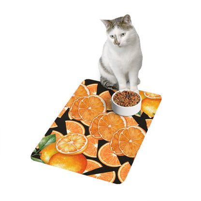 Pet Food Mat (12x18) Oranges