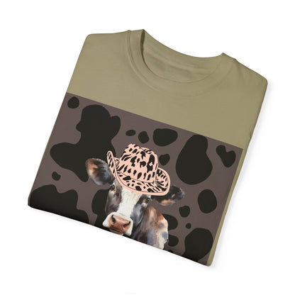 Cow 2 Unisex Garment-Dyed T-shirt