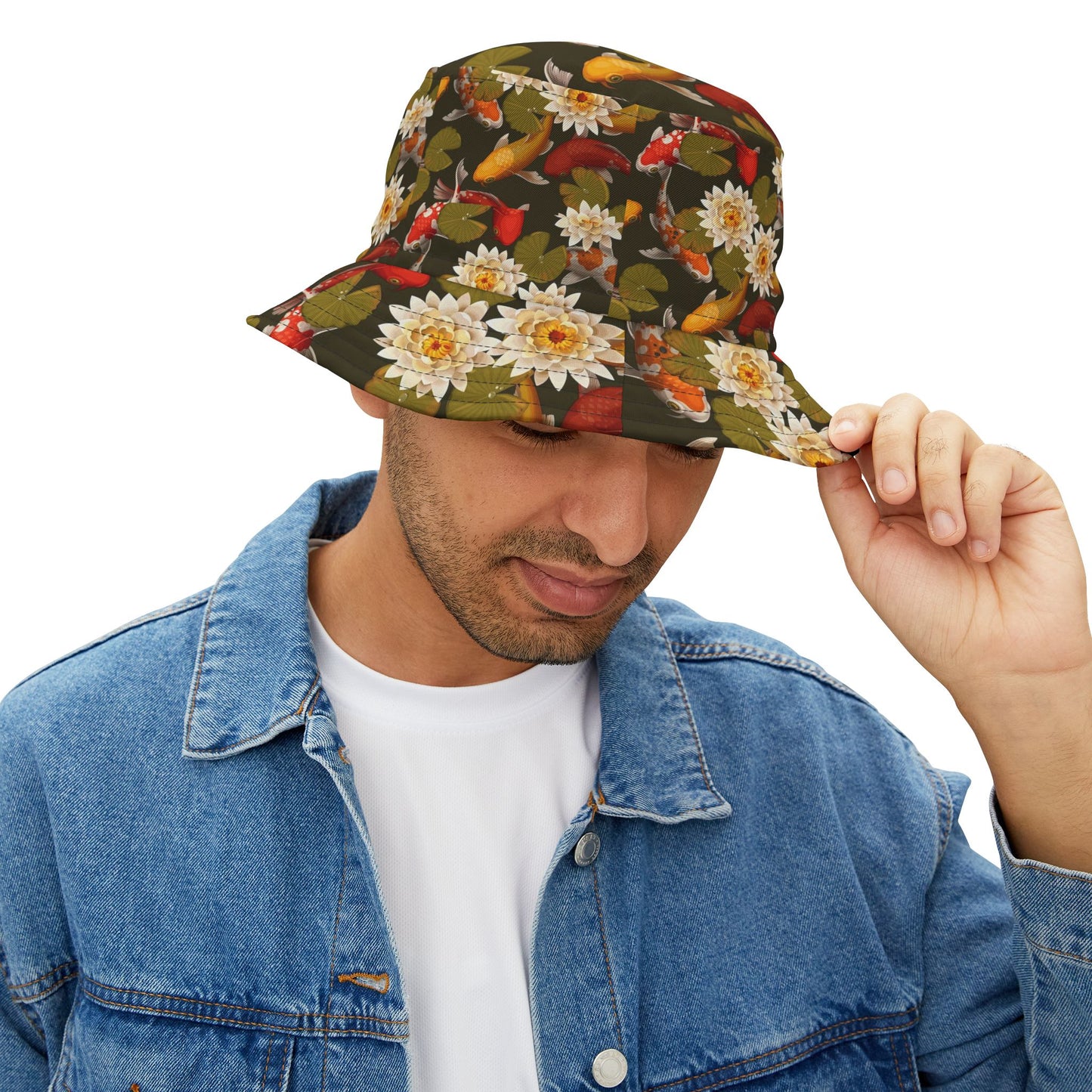 Bucket Hat Koi Lotus