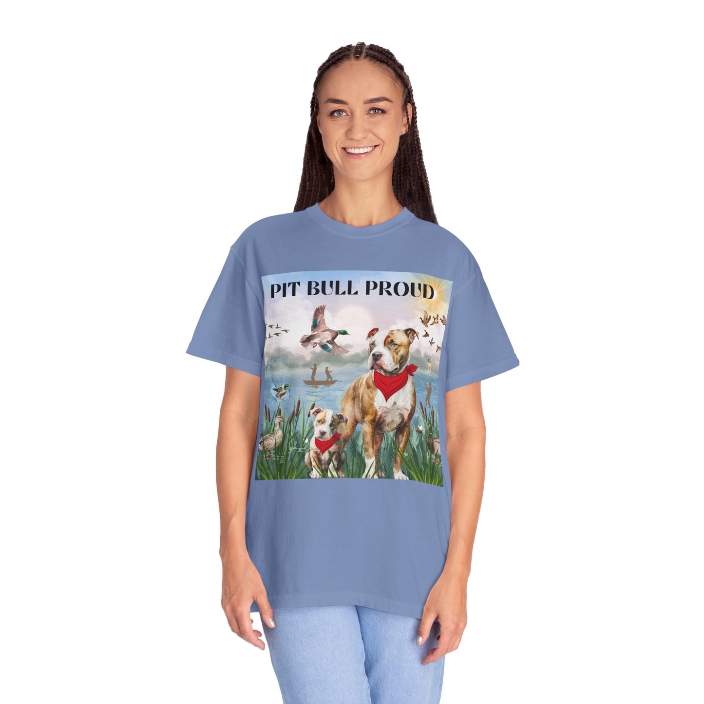 Pit Bull Proud Unisex Garment-Dyed T-shirt