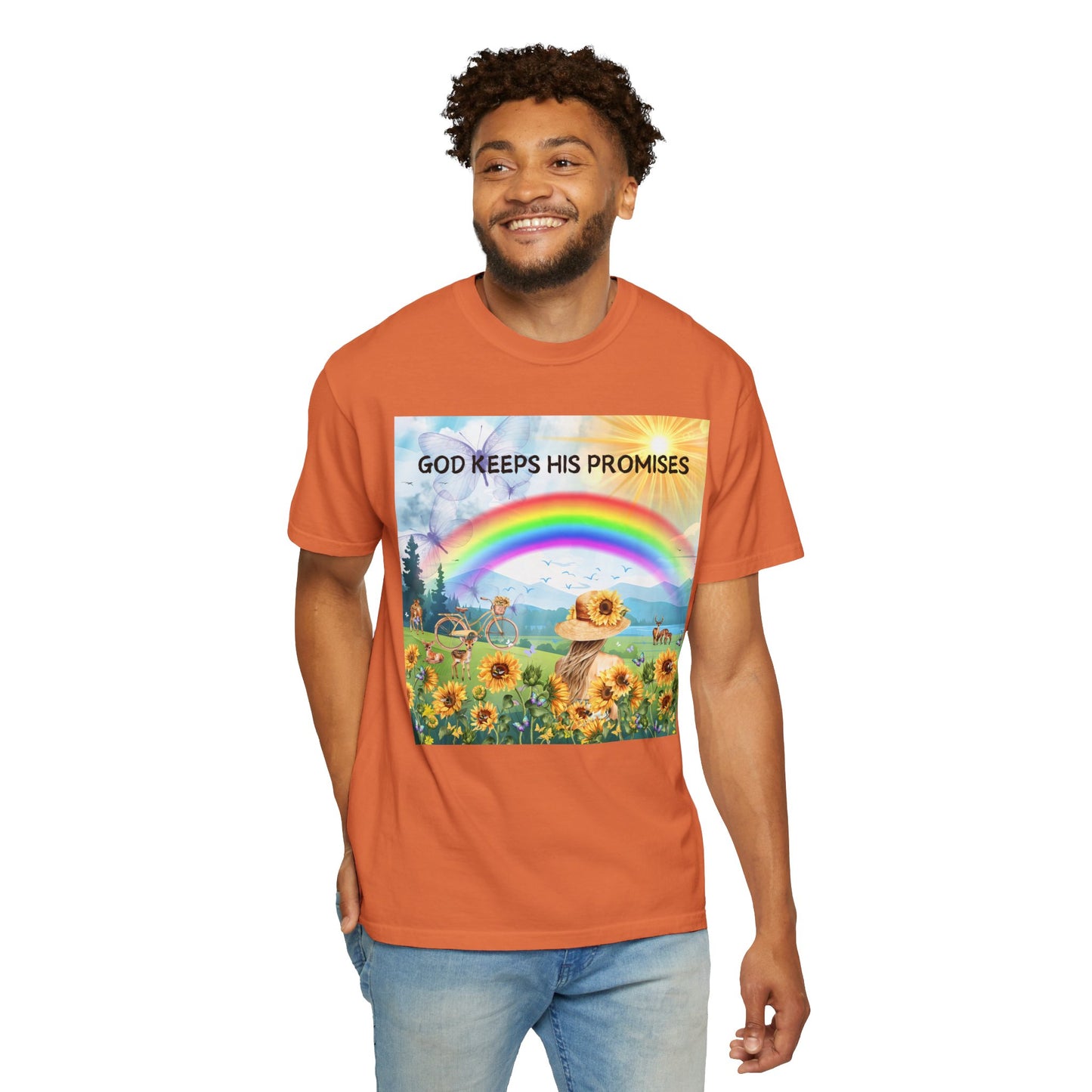 God Keeps His Promises Unisex Garment-Dyed T-shirt