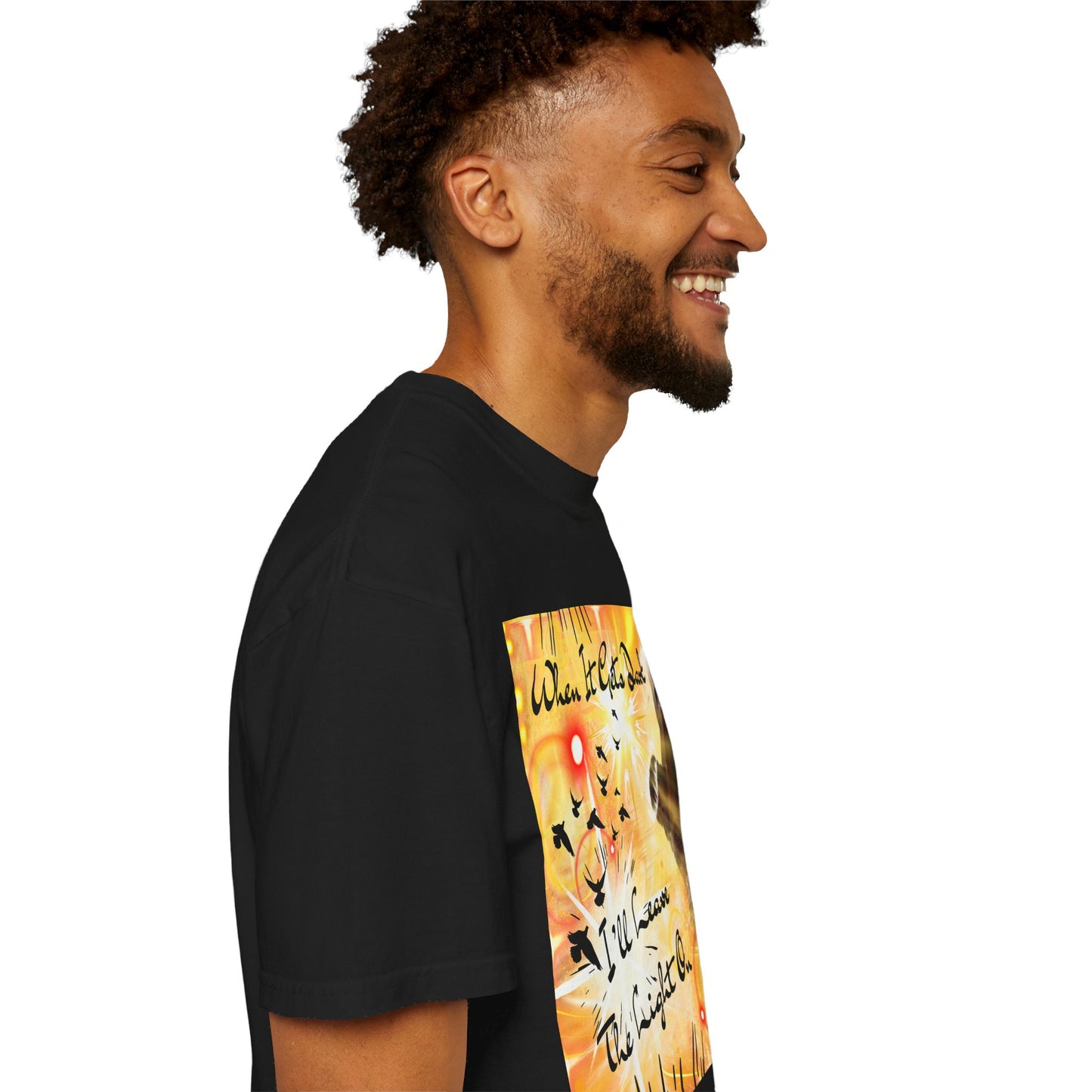 Leave The Light On Unisex Garment-Dyed T-shirt