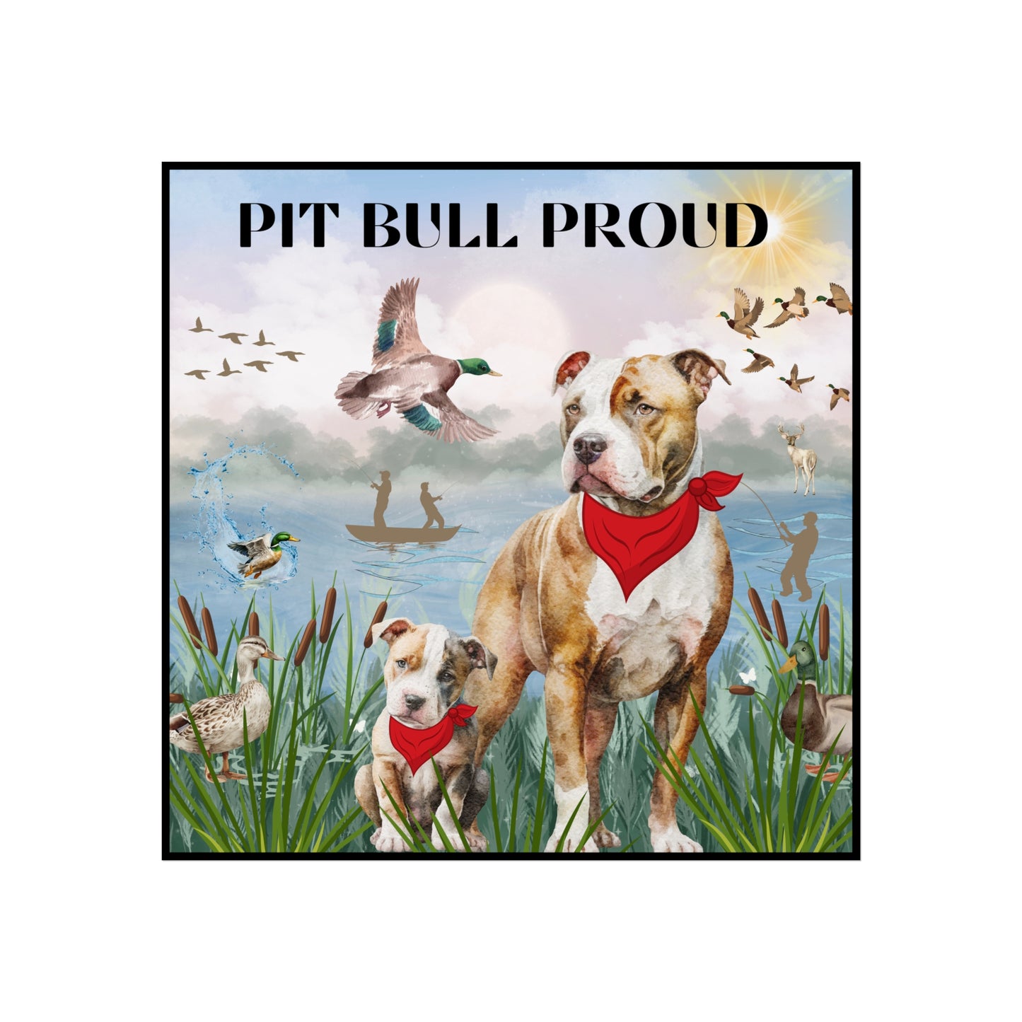 Pit Bull Proud Fine Art Posters