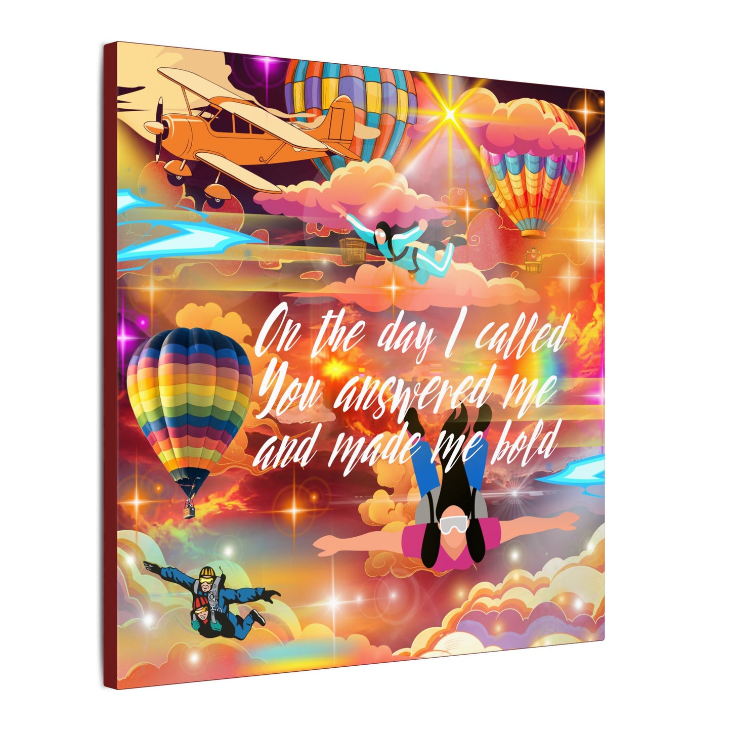 You Answered Me - Inspirational Canvas Wall Art