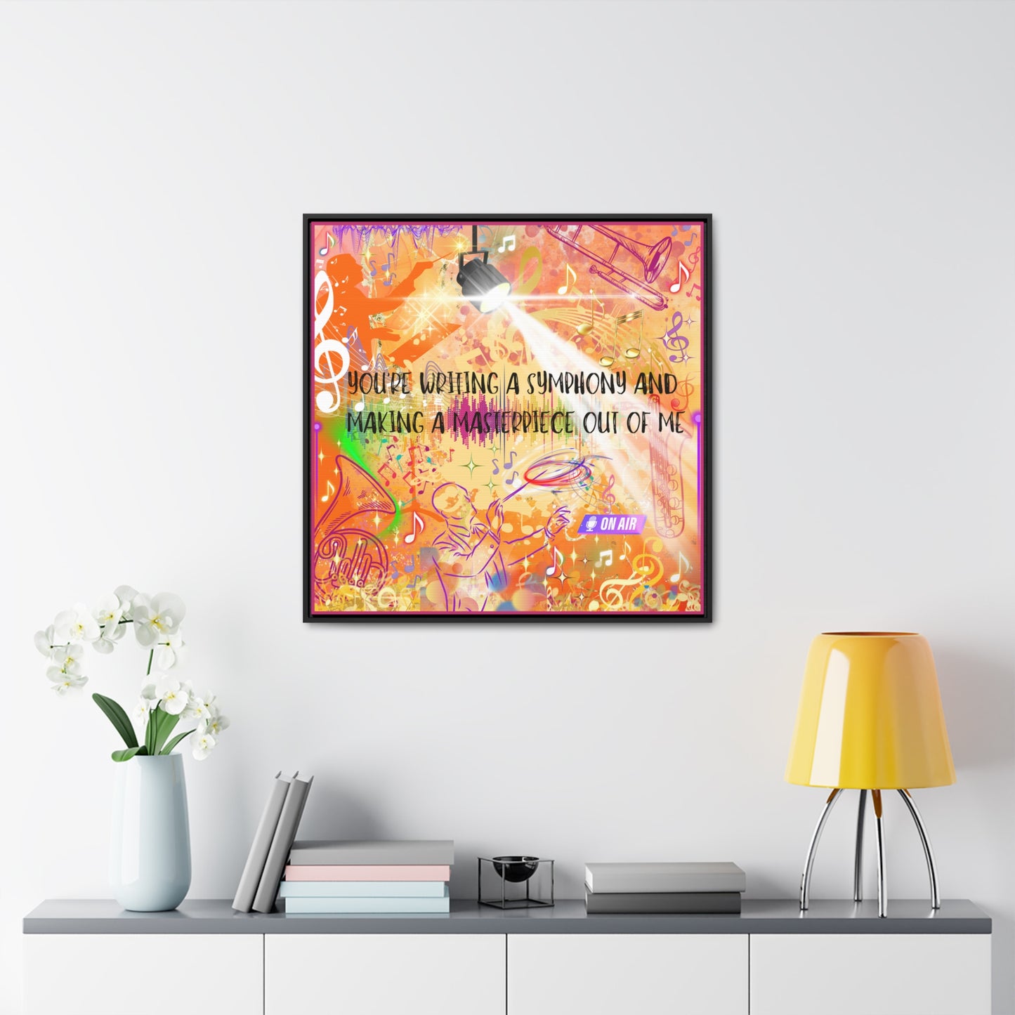 Symphony Gallery Canvas Wraps, Square Frame