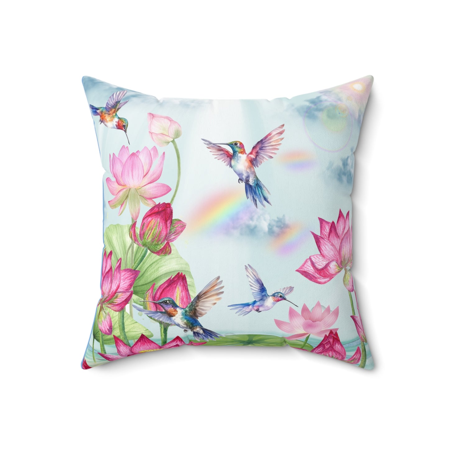 Sipping On Sunshine Spun Polyester Square Pillow