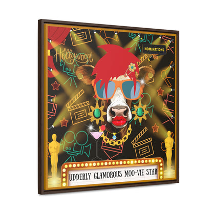 Moo-vie Star Gallery Canvas Wraps, Square Frame