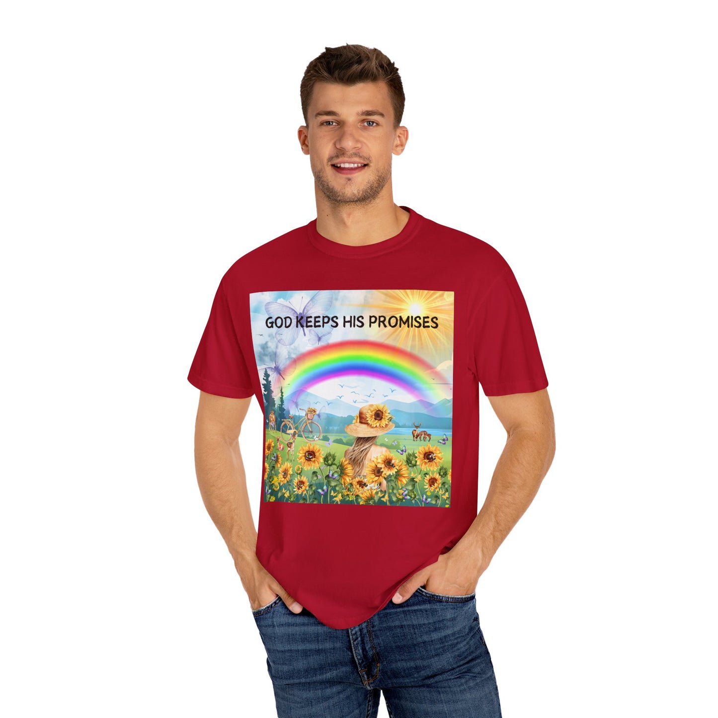 God Keeps His Promises Unisex Garment-Dyed T-shirt