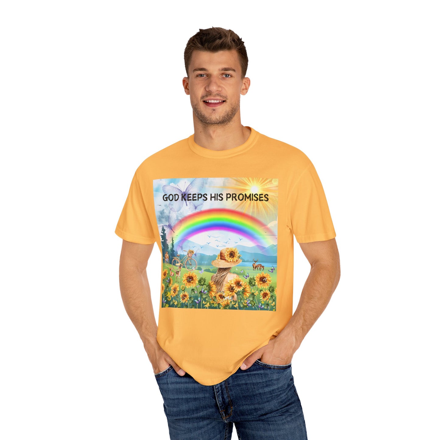 God Keeps His Promises Unisex Garment-Dyed T-shirt