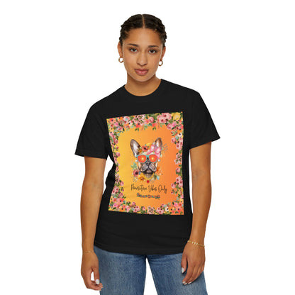 Pawsitive Vibes Only Unisex Garment-Dyed T-shirt