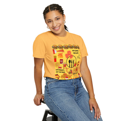 Eat The Fries Unisex Garment-Dyed T-shirt